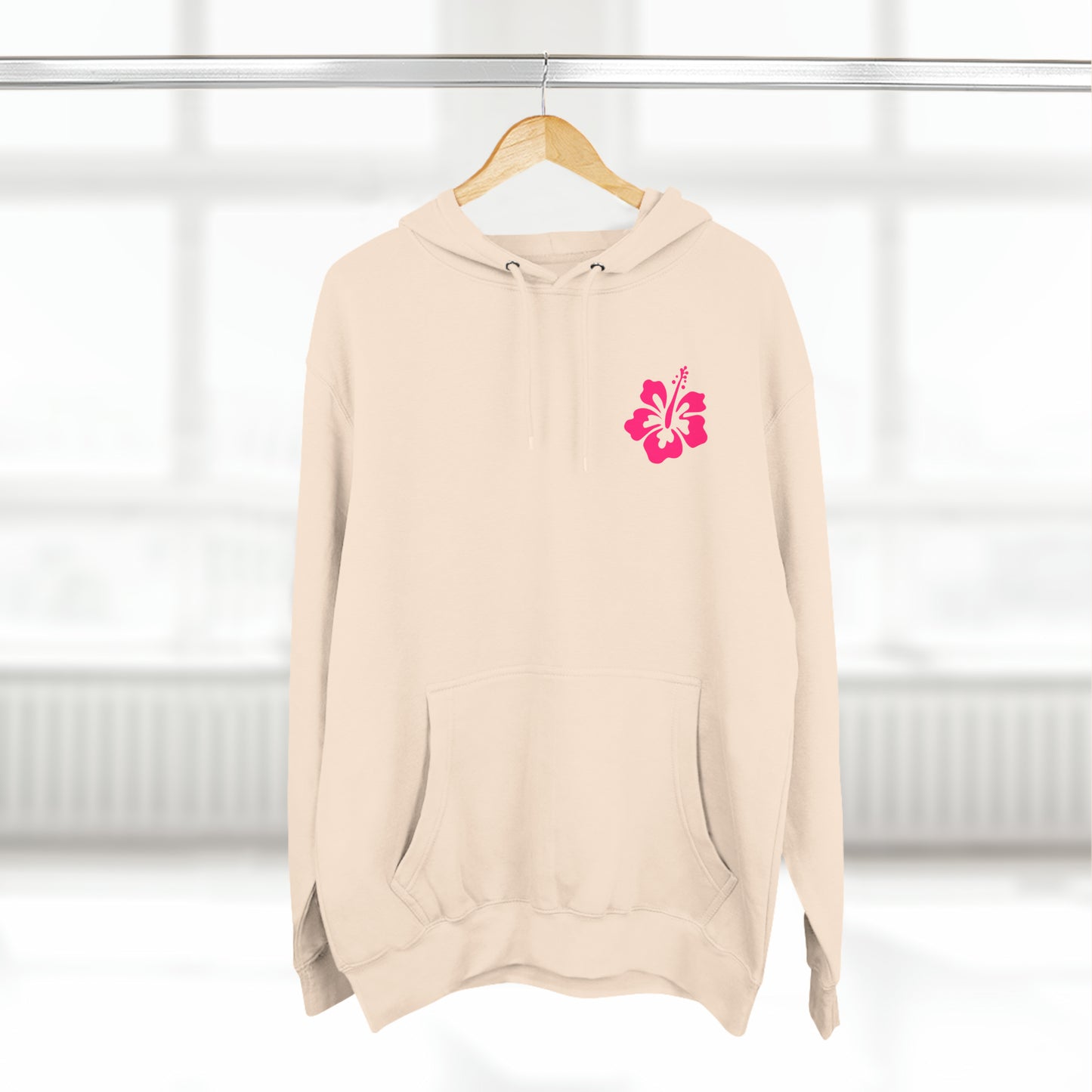 Happily in Hibiscus Dual Sided Hoodie